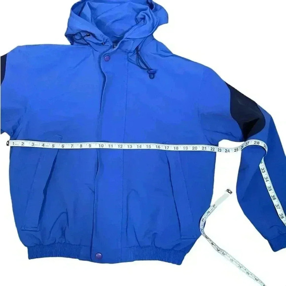 OUTERBANKS Men's Windbreaker Thick Jacket Size Small Blue - Picture 8 of 10